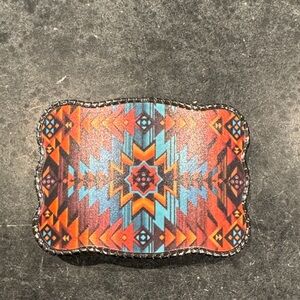 Wallet Buckle. Holds a credit card/ID/cash.